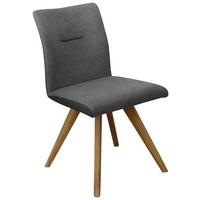KRZESŁO ROM - kolor dębowy/czarny, Konventionell, drewno/tkanina (51,5/87,5/63cm) - Linea Natura