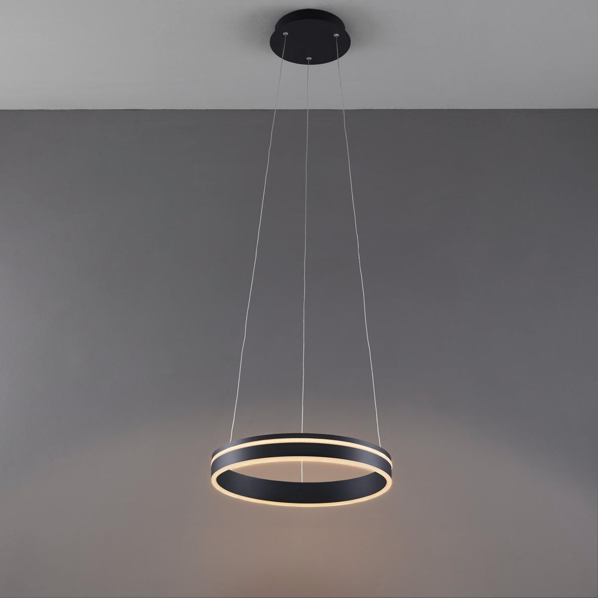 LAMPA WISZĄCA LED 8410-13 Q-VITO *SH* - antracytowy, Design, metal (40/40/120cm) - Paul Neuhaus