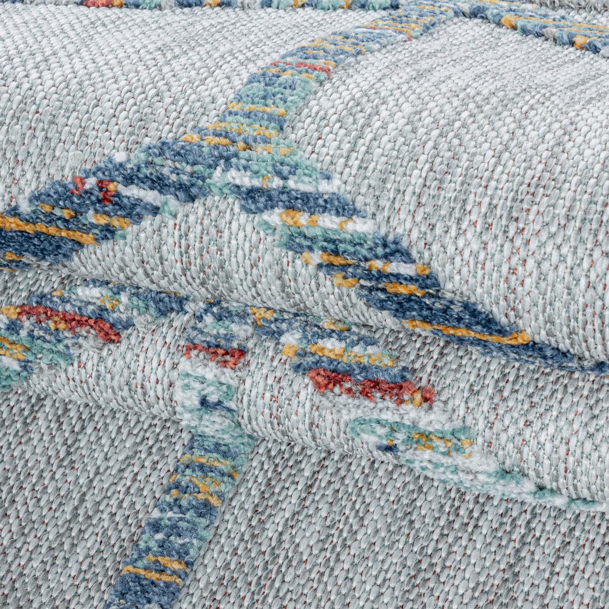Flachwebeteppich Bahama Multicolor ca. 140x200cm - Multicolor, Design, Textil (140/200cm) - Novel