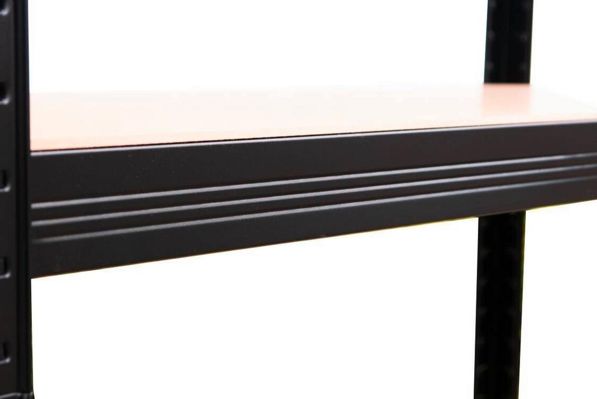 REGAŁ CIĘŻKIEGO SKŁADOWANIA SCHWERLASTREGAL 14738 - kolor naturalny/czarny, Konventionell, materiał drewnopochodny/metal (75/175/30cm) - Xora