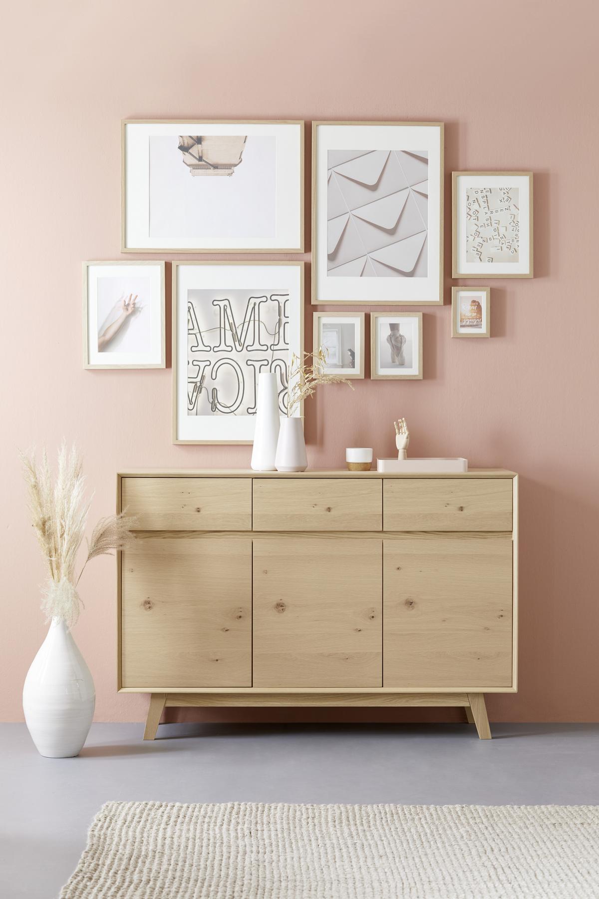 Okvir Za Slike Gitta - barve hrasta, steklo/leseni material (18/24cm) - Modern Living