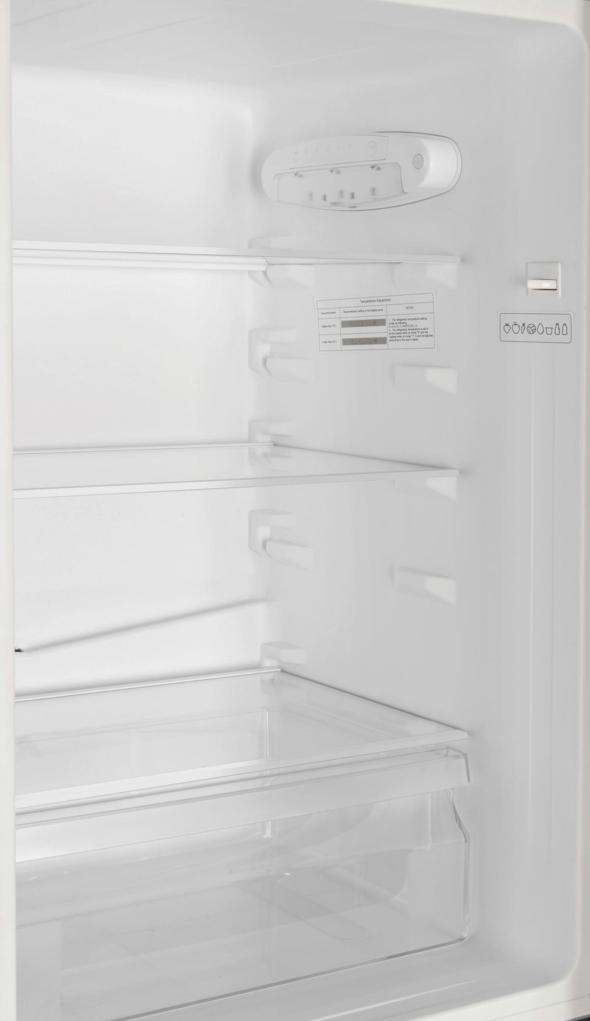 Kühl-Gefrier-Kombination Respekta Savo KG144SI Silber - Silberfarben, Basics, Glas/Kunststoff (47,4/144/49,5cm) - Respekta