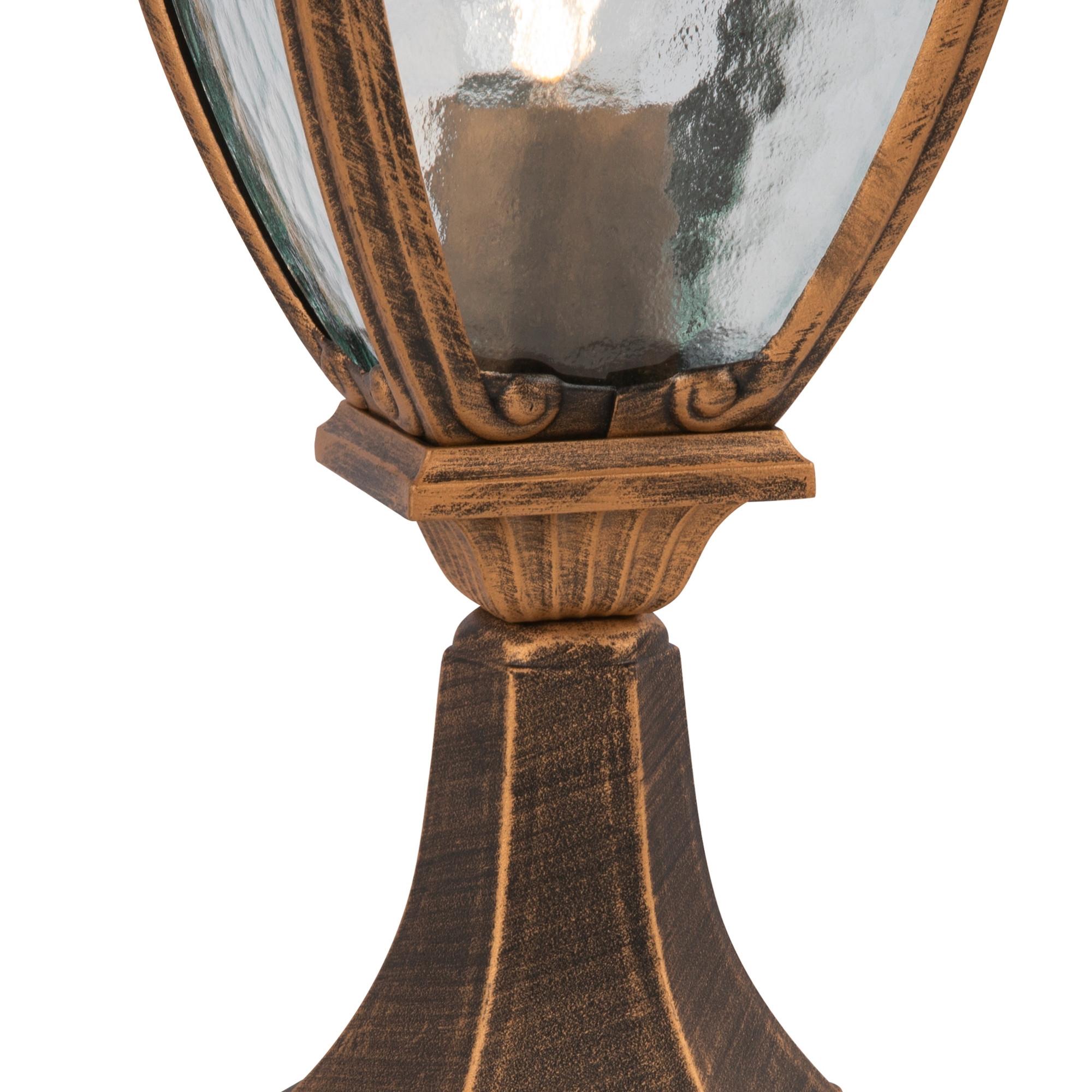 Sockelleuchte Fleur Schwarz/Goldfarben max.60 Watt - Goldfarben/Schwarz, Trend, Metall (16/48,5cm) - MAYTONI