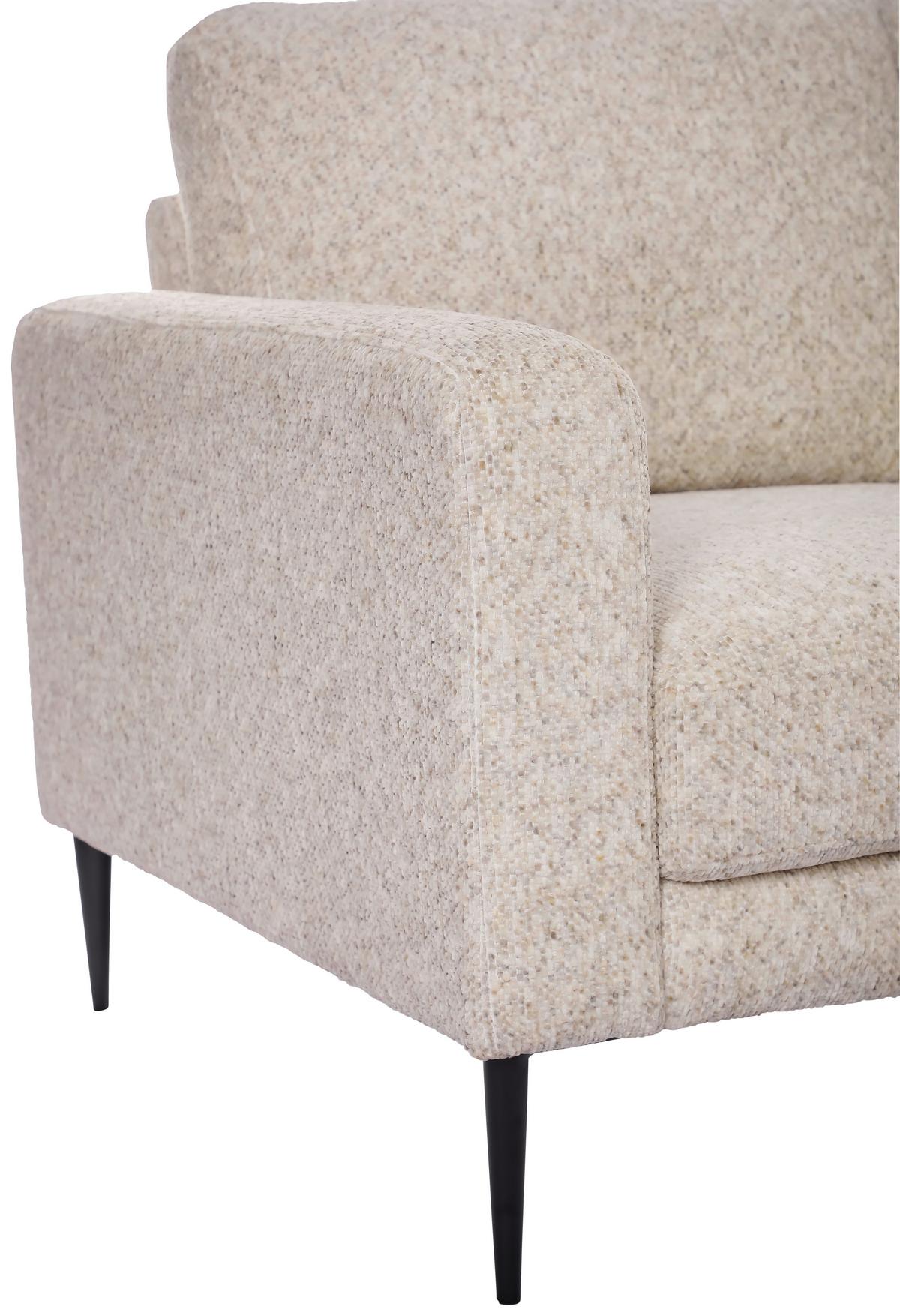 Trosed Parma, Krem - črna/krem barve, Basics, kovina/tekstil (208/83/151cm) - Livetastic