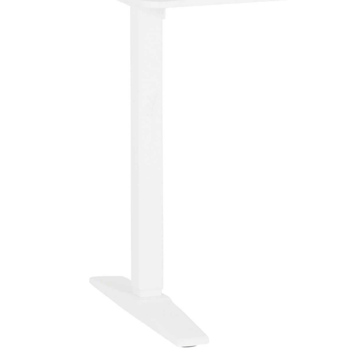 BIURKO KAMIL - biały, Modern, materiał drewnopochodny/tworzywo sztuczne (120/75-120/60cm) - MID.YOU