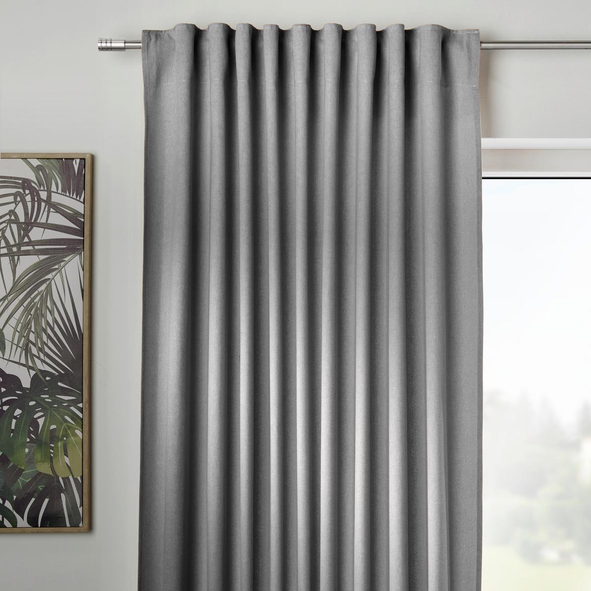 Draperie opacă Kai - gri, Modern, textil (135/255cm) - Premium Living
