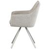CHAISE ACCOUDOIRS MARIAN - Beige/gris, Design, métal/textile (56/89/61cm) - Mömax