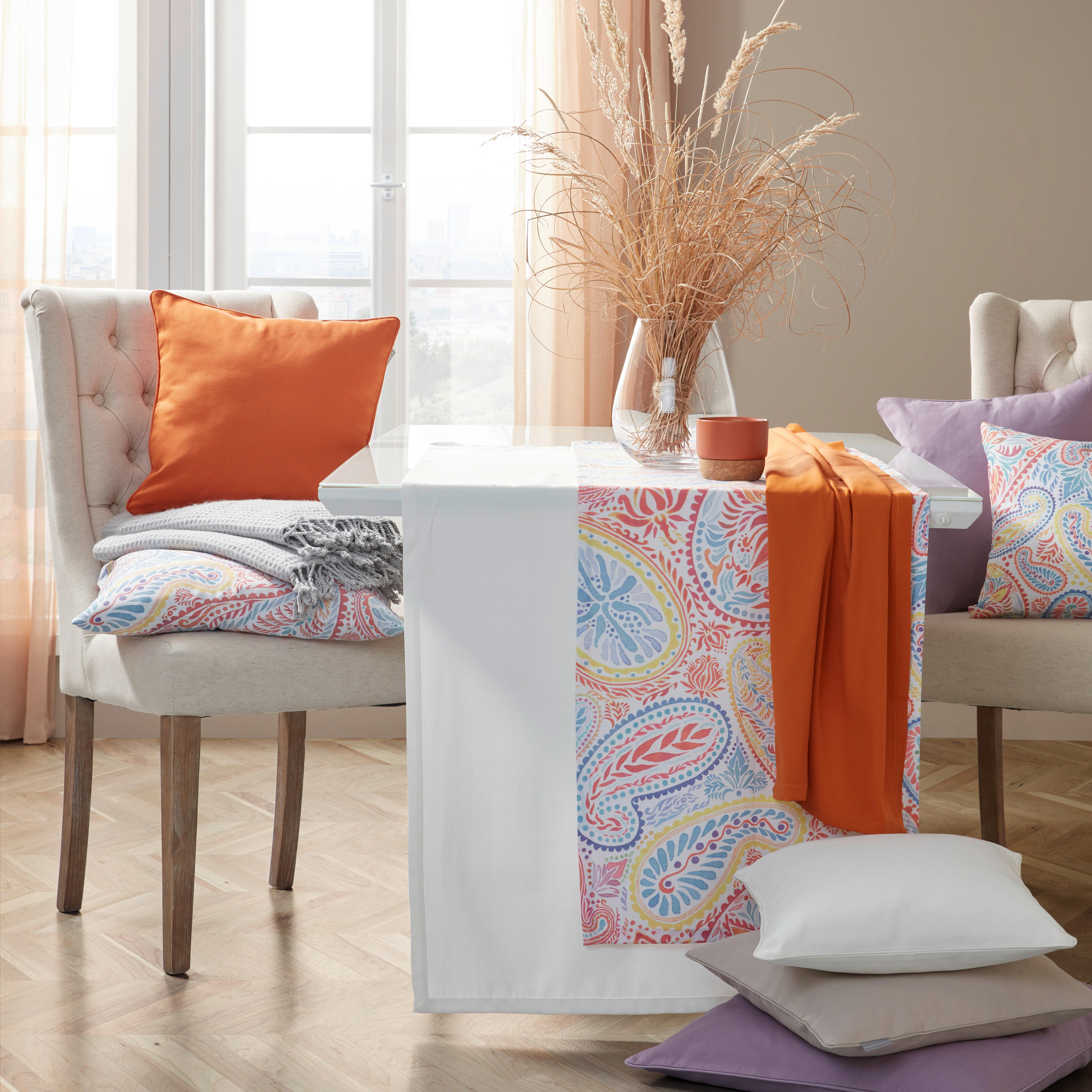 Tischläufer Steffi in Orange ca.45x150cm - Orange, Textil (45/150cm) - Modern Living