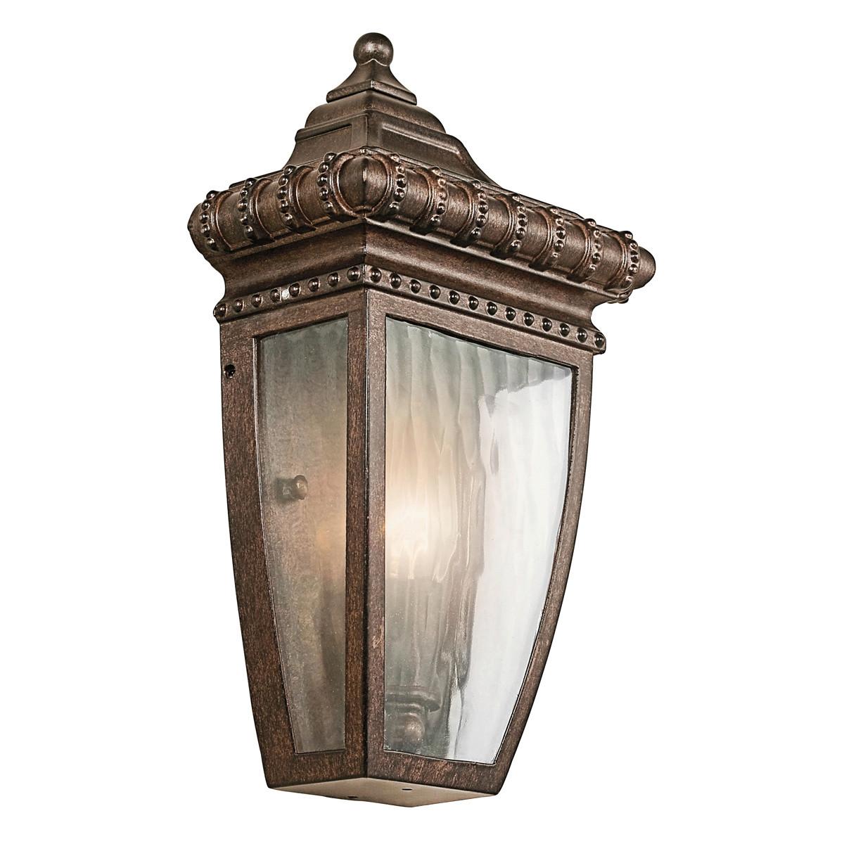 Kültéri Falilámpa Kl-Venetian7-S - bronzszínű, Natur, üveg/fém (17.1/29.8/9.5cm) - Elstead Lighting
