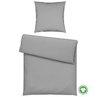 Bettwäsche Bio-Anna Platinfarben ca. 135x200cm - Platinfarben, Natur, Textil (135/200cm) - ecoTree