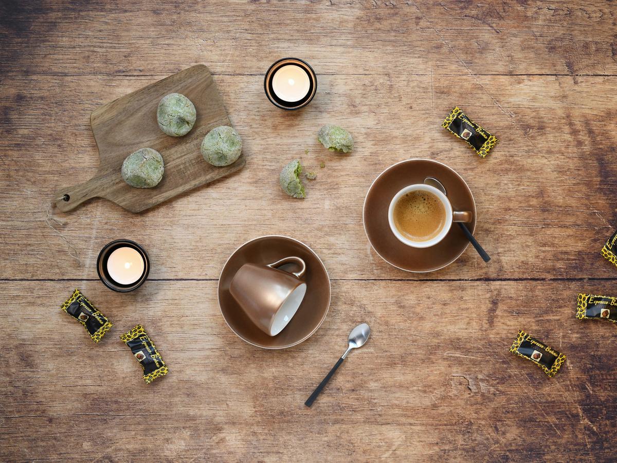 Kavni Servis Golden Days White, 12-Delni - zlate barve/bela, Basics, keramika - Creatable