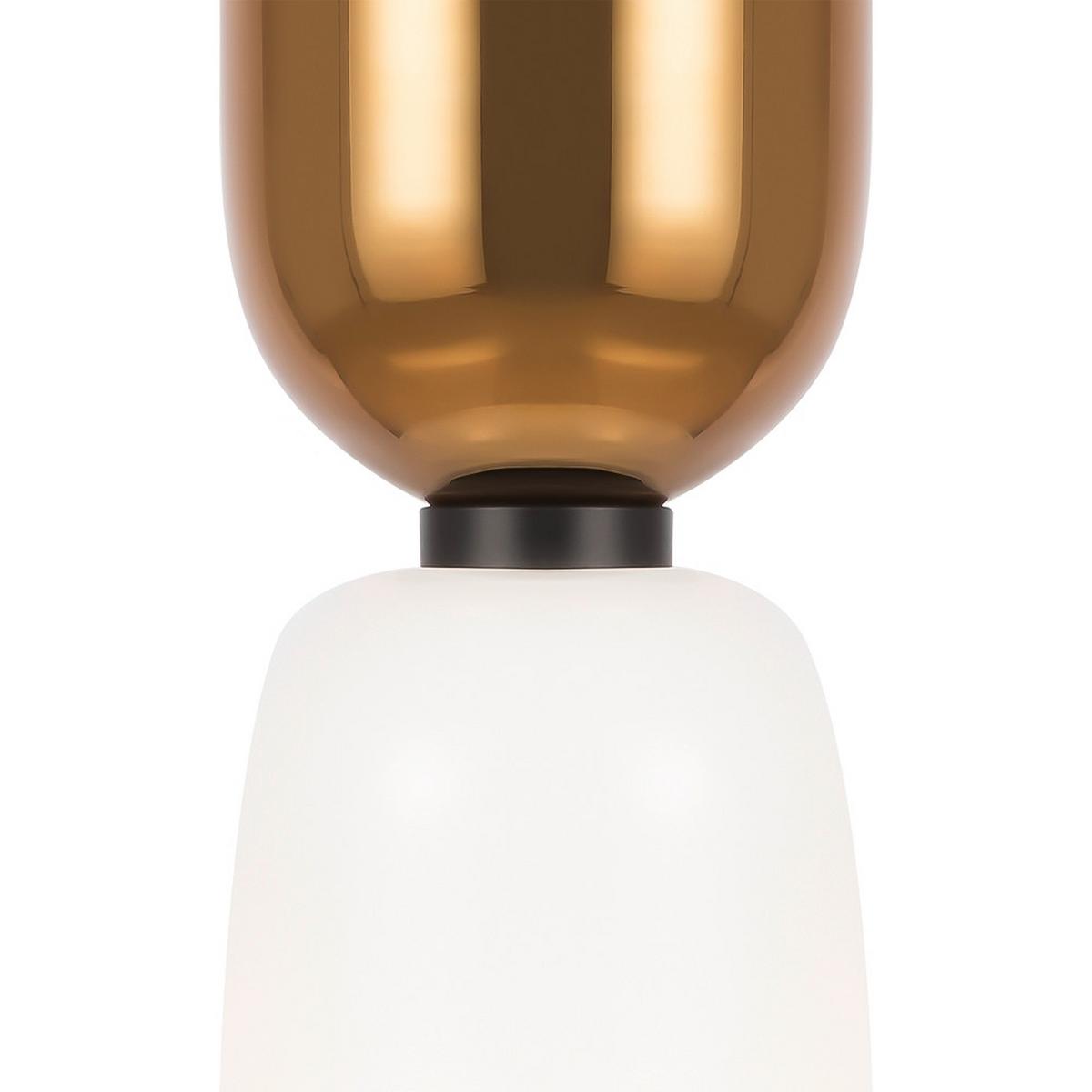 PENDELLEUCHTE MEMORY - Goldfarben/Schwarz, Modern, Glas/Metall (8/44,5cm) - MAYTONI