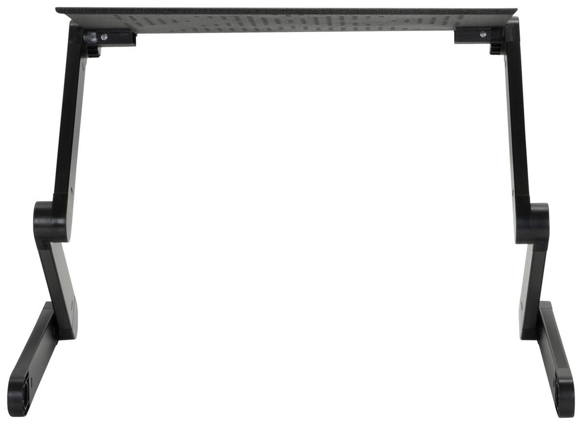 Schreibtischaufsatz Vm-Sa II Schwarz - Schwarz, Basics, Metall (52,5/4-39,5/25,5cm) - MID.YOU