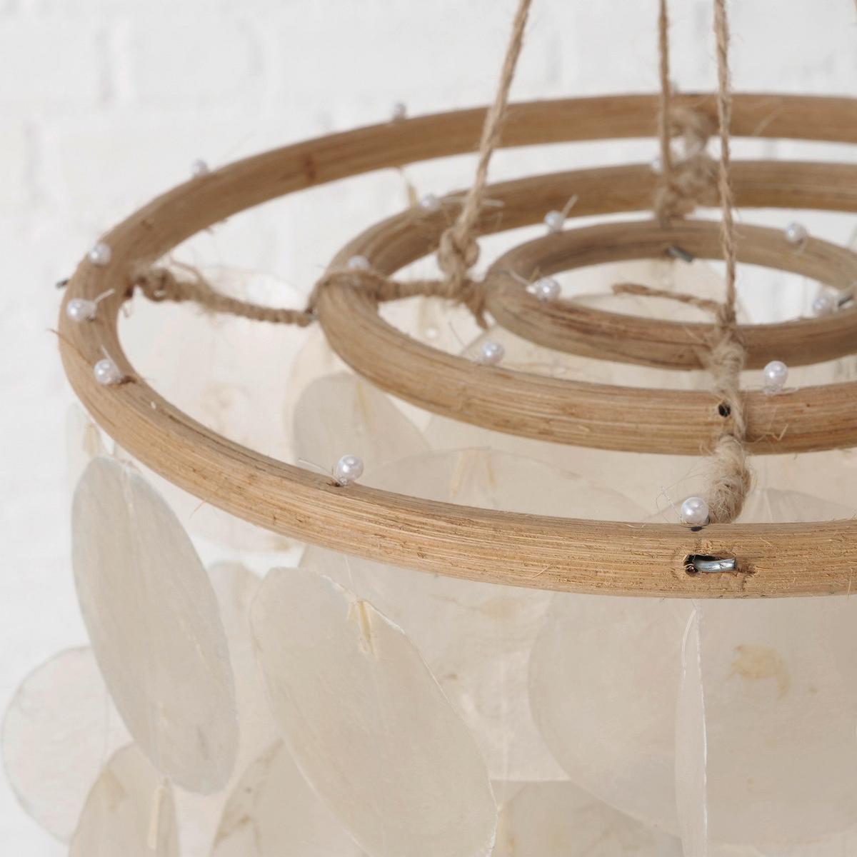 Decorațiune de agățat CASCADA I -PAZ- - alb/culoare natur, Basics, materiale naturale (28/65cm) - Modern Living