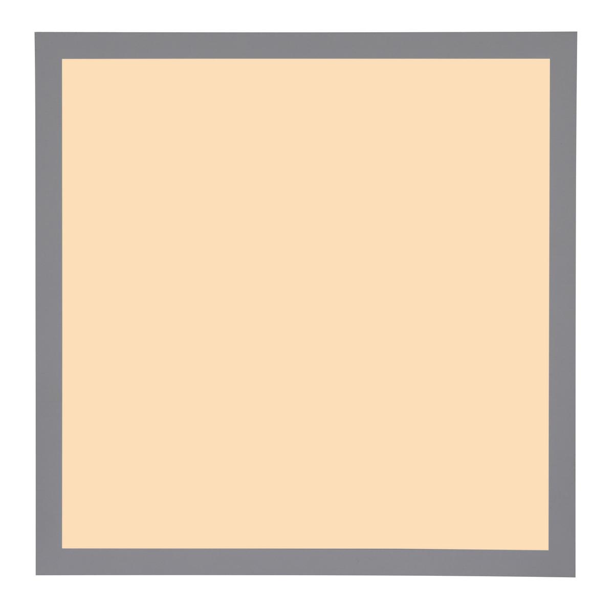 LED-DECKENLEUCHTE 416080AD1 DORO - Weiss/Dunkelgrau, Konventionell, Kunststoff/Metall (30/30/6cm) - Globo