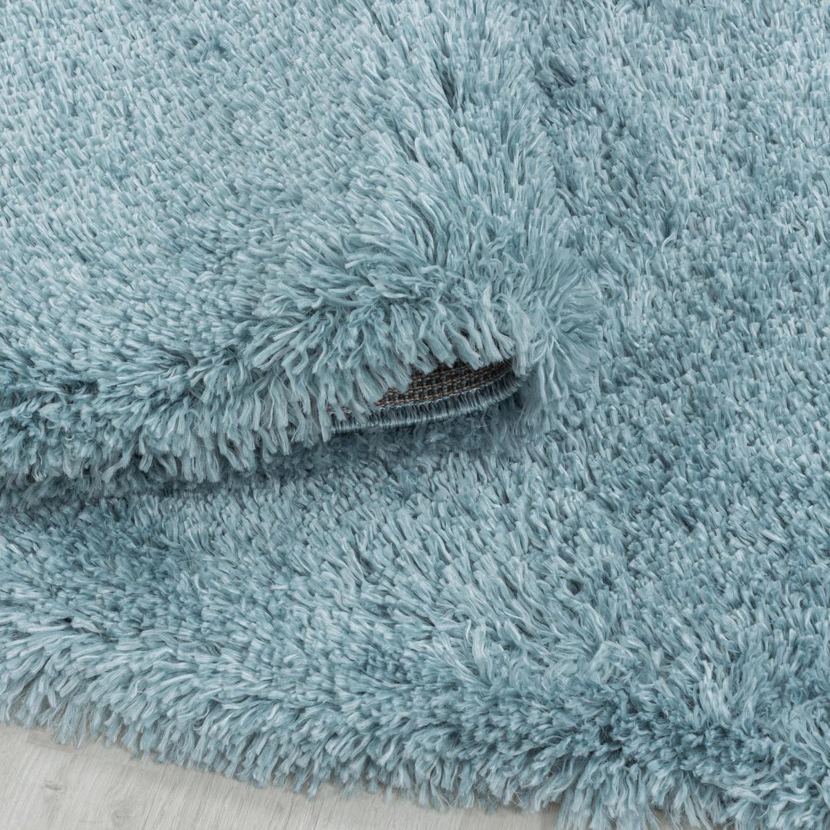 Hochflorteppich Fluffy Blau ca. 160x230cm - Blau, Basics, Textil (160/230cm) - Novel