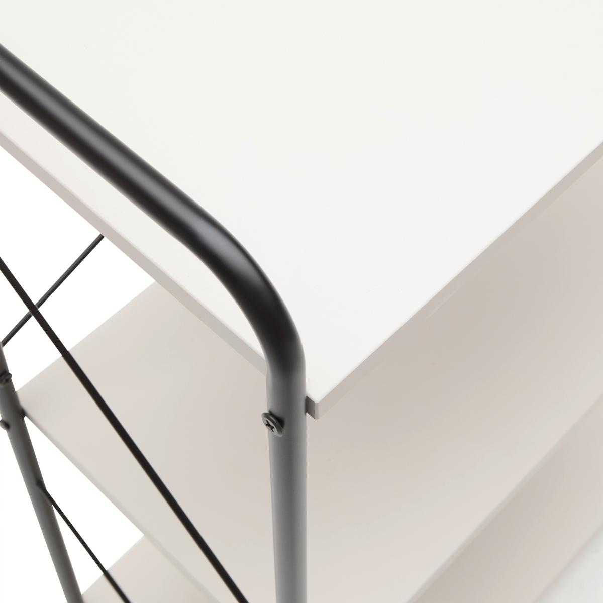 Regal Tom Kaschmir/Schwarz - Kaschmir/Schwarz, Modern, Holzwerkstoff/Metall (63.2/89/30cm) - Mömax