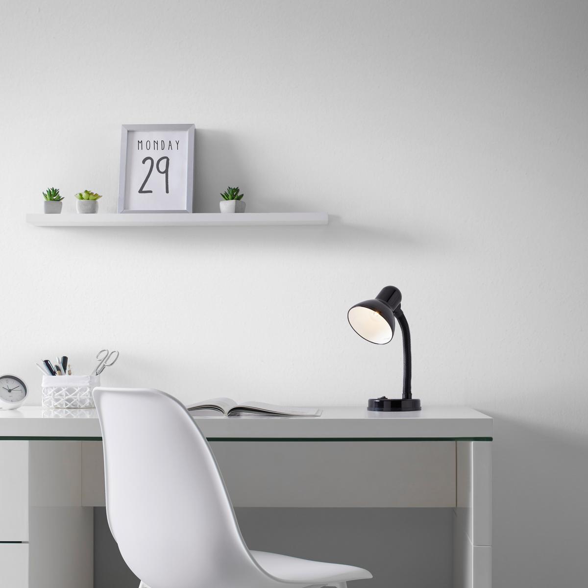 Lampă de birou Leona - negru, plastic/metal (14,5/14,5/37,8cm) - Best Price