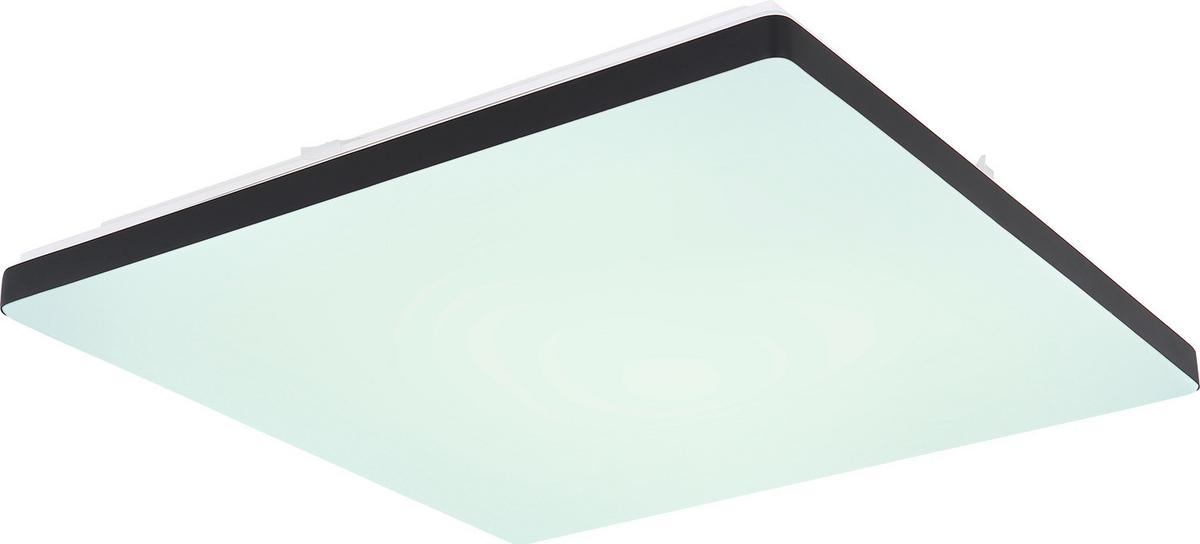LED-Deckenleuchte Ully Tuya in Schwarz max. 24 Watt - Opal/Schwarz, Kunststoff/Metall (48,5/48,5/6cm) - Globo