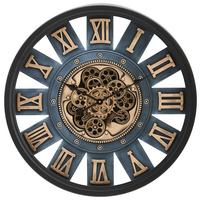 ZEGAR ŚCIENNY SARA - czarny, Trend, tworzywo sztuczne/metal (72/9/72cm) - Landscape