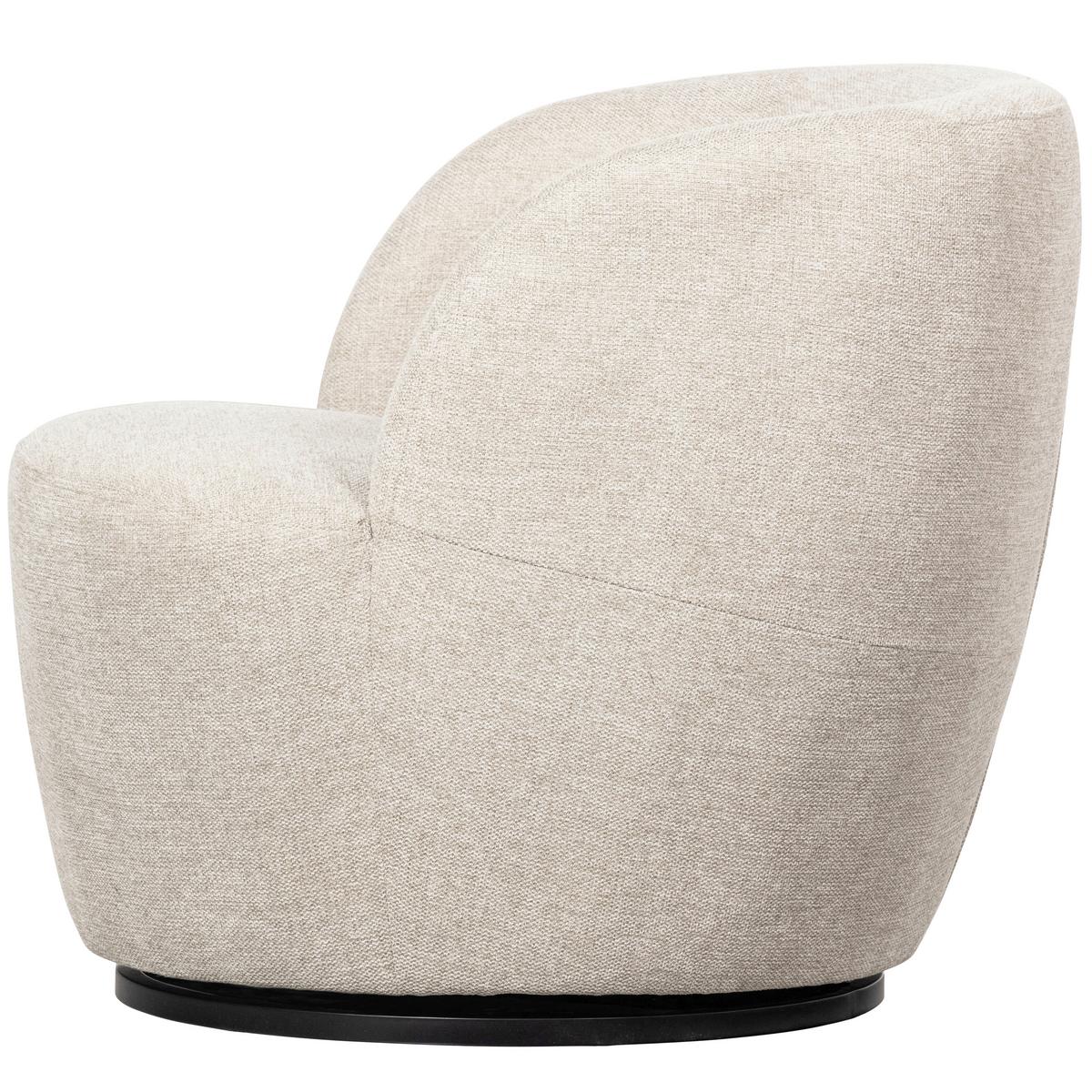 Cocktailsessel Serra Weiß - Schwarz/Weiß, Design, Kunststoff/Textil (70/68/77cm) - Livetastic