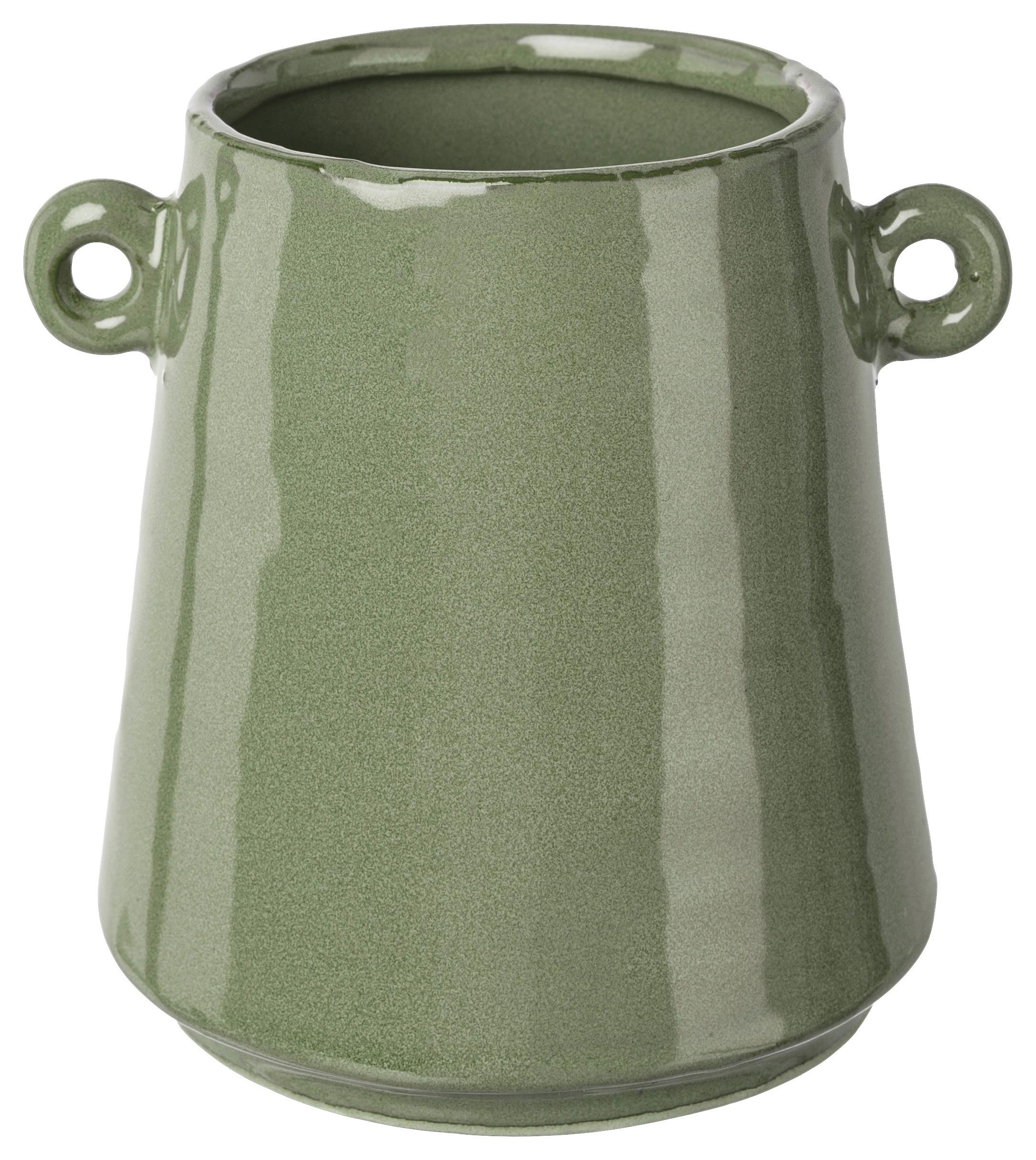 Vaza Emma I -Paz- - žadasto zelena, Moderno, keramika (12,5/11,5cm)