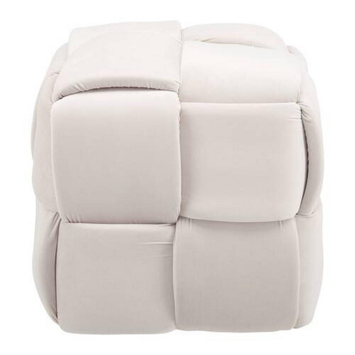 Ülőke Ella - bézs, Modern, textil/fa (47/47/47cm) - Bessagi Home
