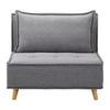 BÄDDFÅTÖLJ LAYLA - mörkgrå/naturfärgad, Modern, trä/textil (104/92/84cm) - Bessagi Home
