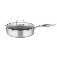 Ponev Inoxxa - barve nerjavečega jekla/prosojno, Basics, kovina/steklo (28cm) - GSW