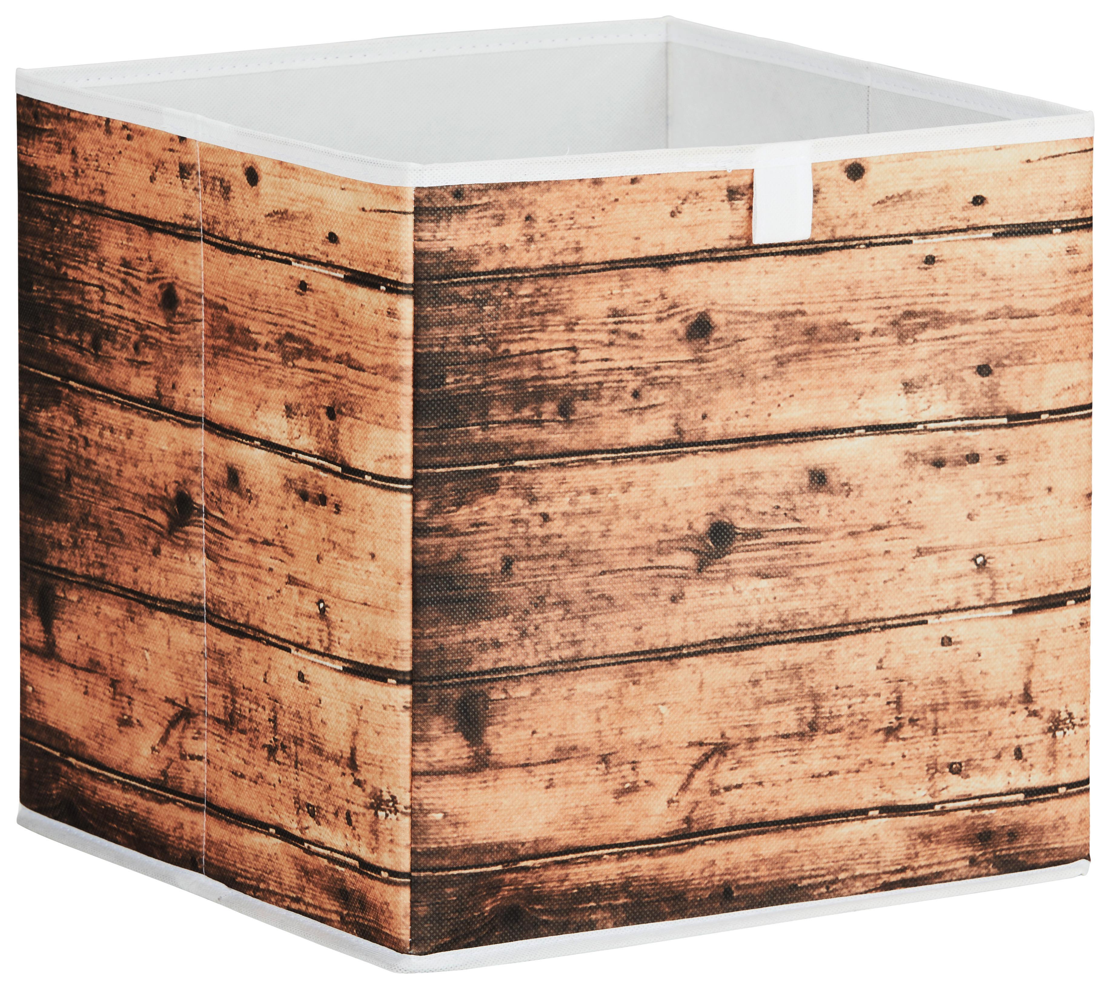 Aufbewahrungsbox Naturfarben - Naturfarben, MODERN, Karton/Textil (32/32/32cm) - Based