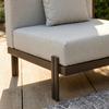LOUNGEGARNITUR CHERRY - Hellgrau/Schwarz, MODERN, Kunststoff/Textil (265/73,5/265cm) - Bessagi Garden