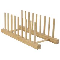 Tellerständer Alexa in Naturfarben - Naturfarben, KONVENTIONELL, Holz (34/12/11cm) - Modern Living