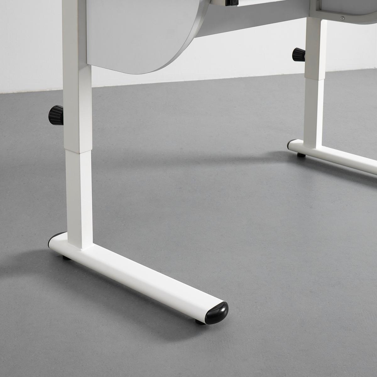 BIURKO CARALINA - biały, Modern, metal (112/60/53-83cm) - Bessagi Home