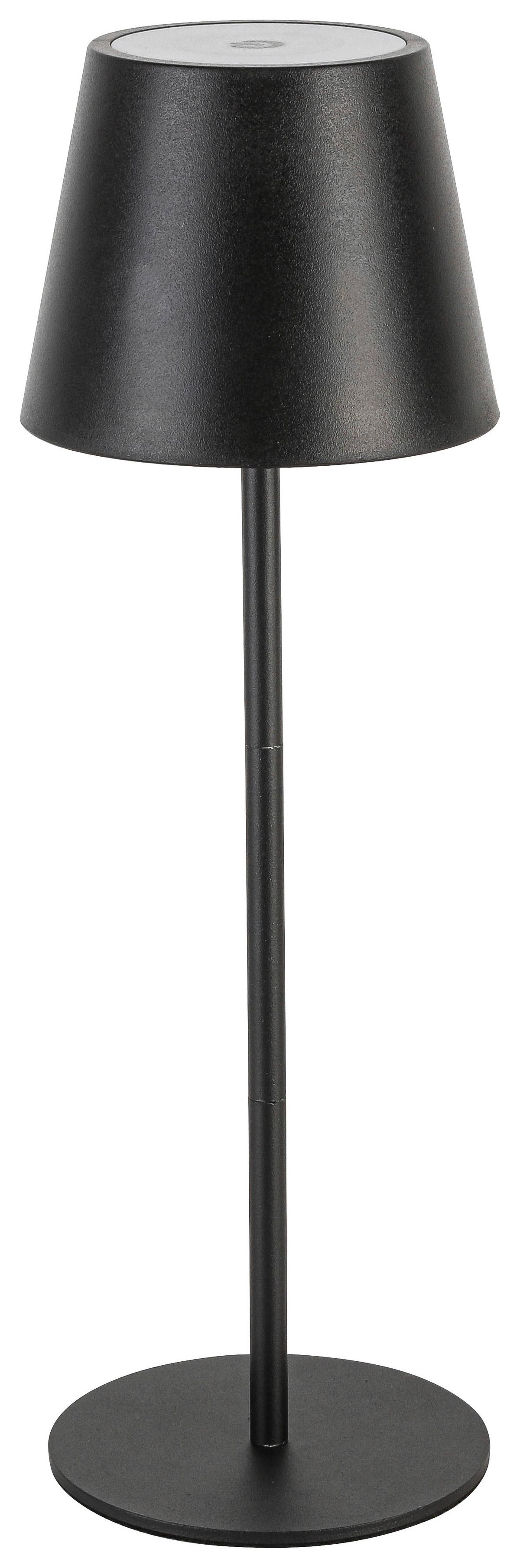 LED-Tischleuchte Noemi Schwarz max. 3 Watt - Schwarz, Konventionell, Kunststoff/Metall (10,6/17-36cm) - Mömax