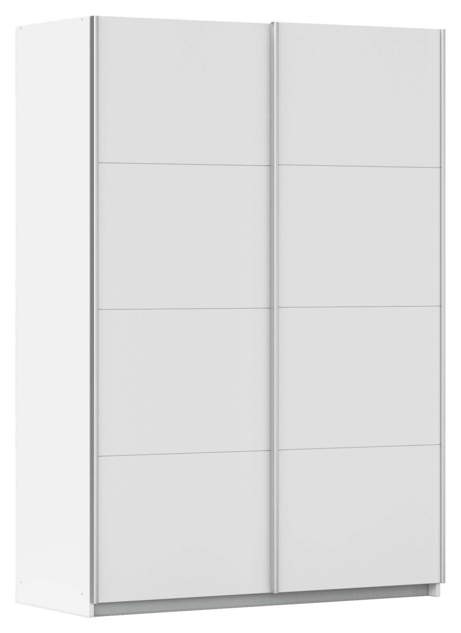 Ormar S Kliznim Vratima Subito - bijela/boje aluminija, Moderno, drvni materijal/metal (136/197/61cm) - Modern Living