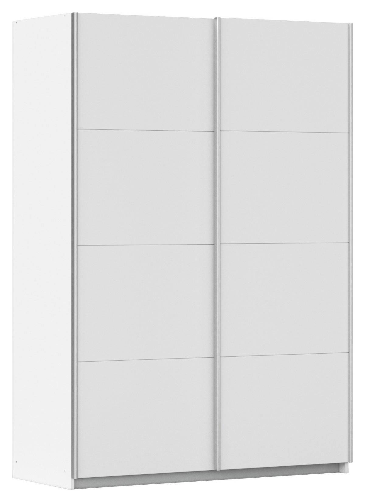 Ormar S Kliznim Vratima Subito - bijela/boje aluminija, Moderno, drvni materijal/metal (136/197/61cm) - Modern Living