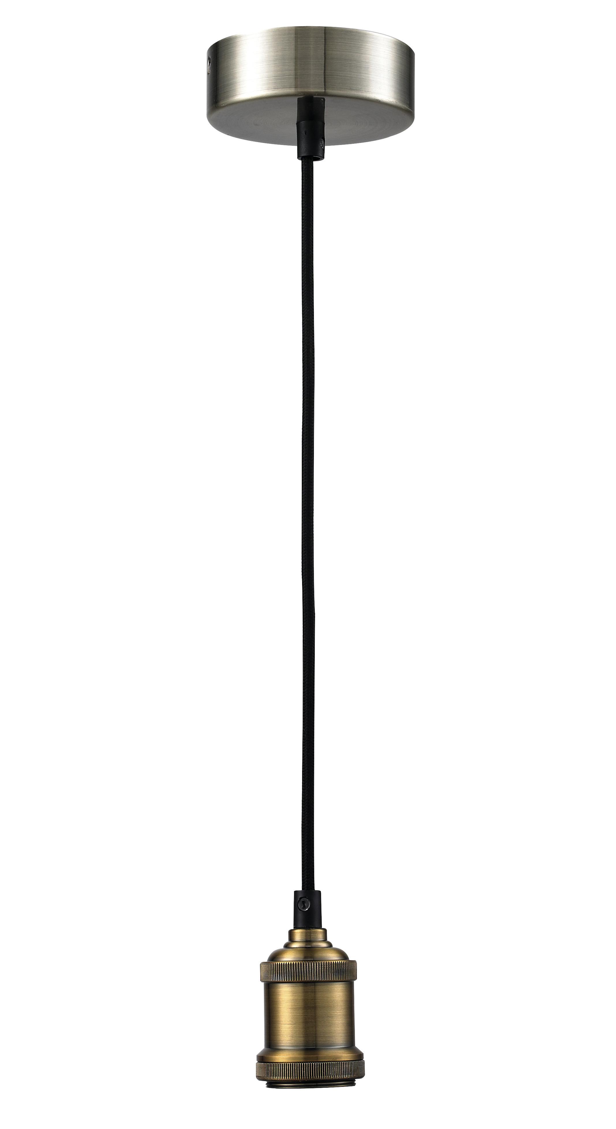 LAMPUPPHÄNG BLACKY - vit/svart, metall/textil (10/100cm) - Mömax