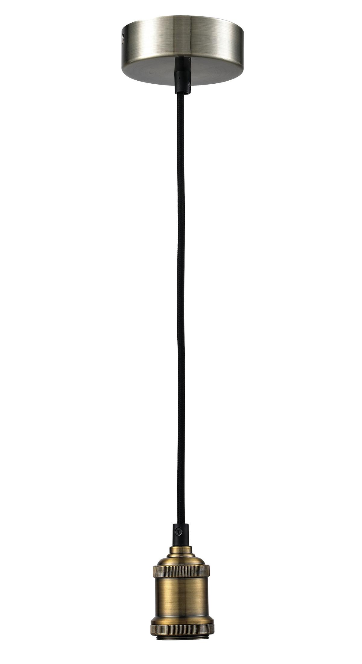 Lampă suspendată Blacky - alb/negru, metal/textil (10/100cm) - Mömax