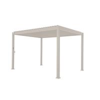 Pergola Deluxe ca. 400x250x300 cm Grau - Grau, LIFESTYLE, Metall (400/250/300cm) - Gardenson
