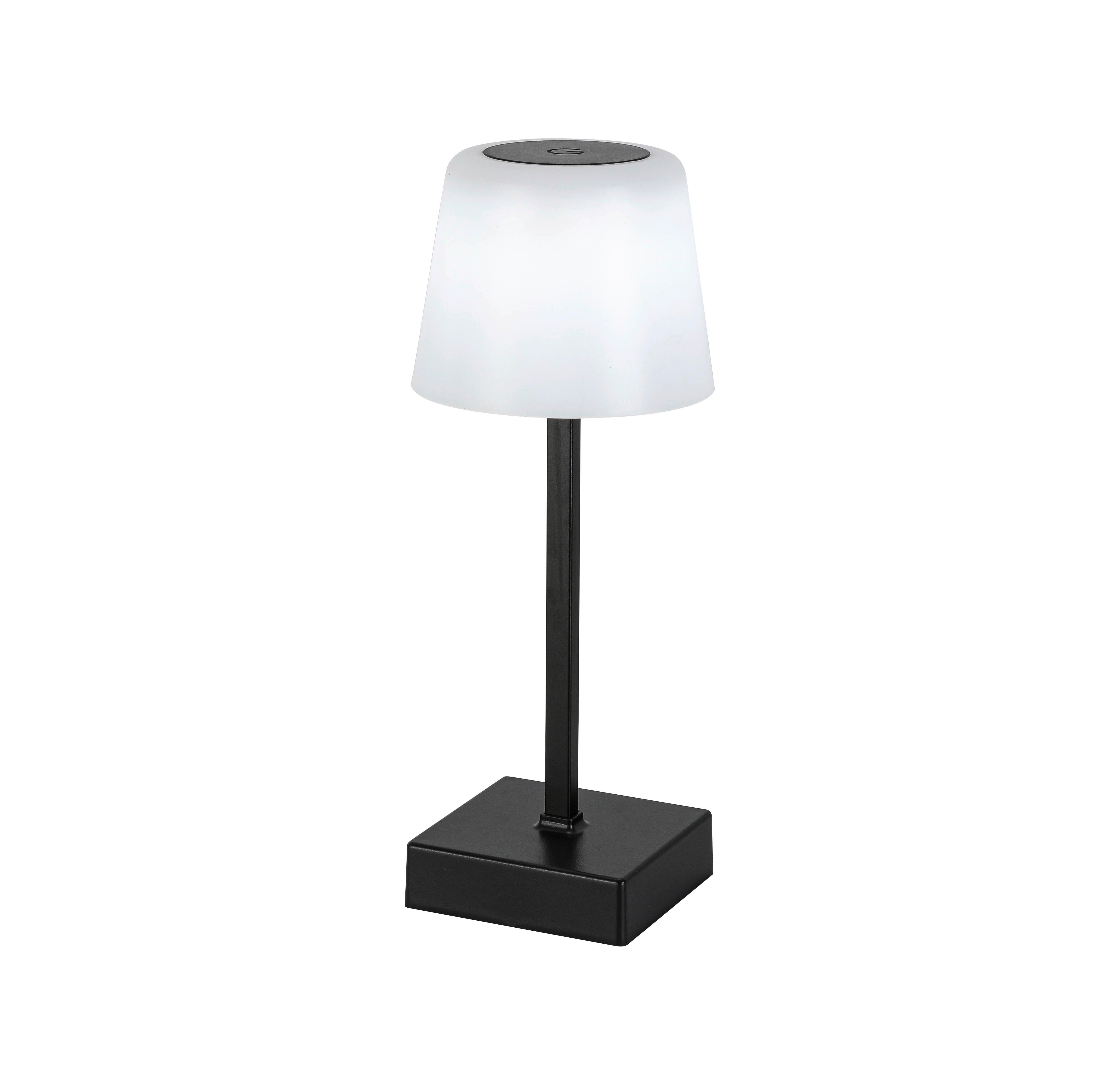 PORTABEL LAMPA EMO - vit/svart, Modern, metall/plast (10,5/25cm) - Mömax