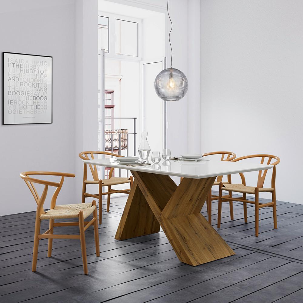 STÓŁ DO JADALNI JAKO - kolor dębowy, Modern (160/90/76cm) - Bessagi Home