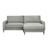 Wohnlandschaft Cora in Grau - Schwarz/Grau, MODERN, Holz/Textil (223/86/161cm) - Mömax