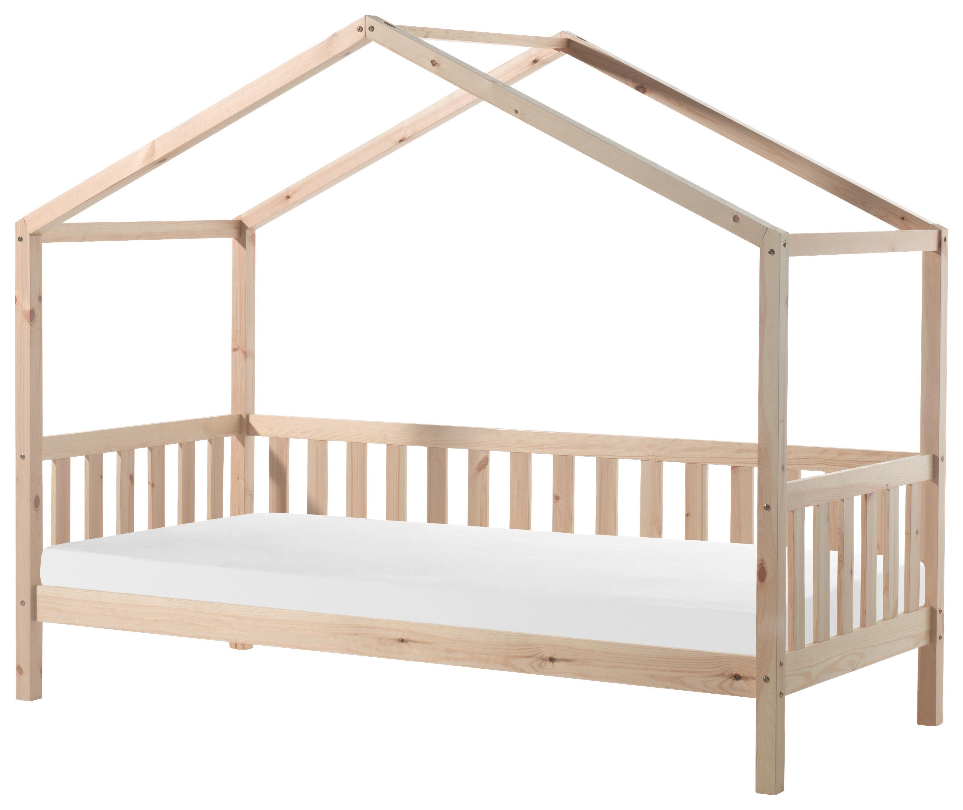 Hausbett Dallas 90x200 cm Kiefer Natur Echtholz - Naturfarben/Kieferfarben, MODERN, Holz (90/200cm) - MID.YOU