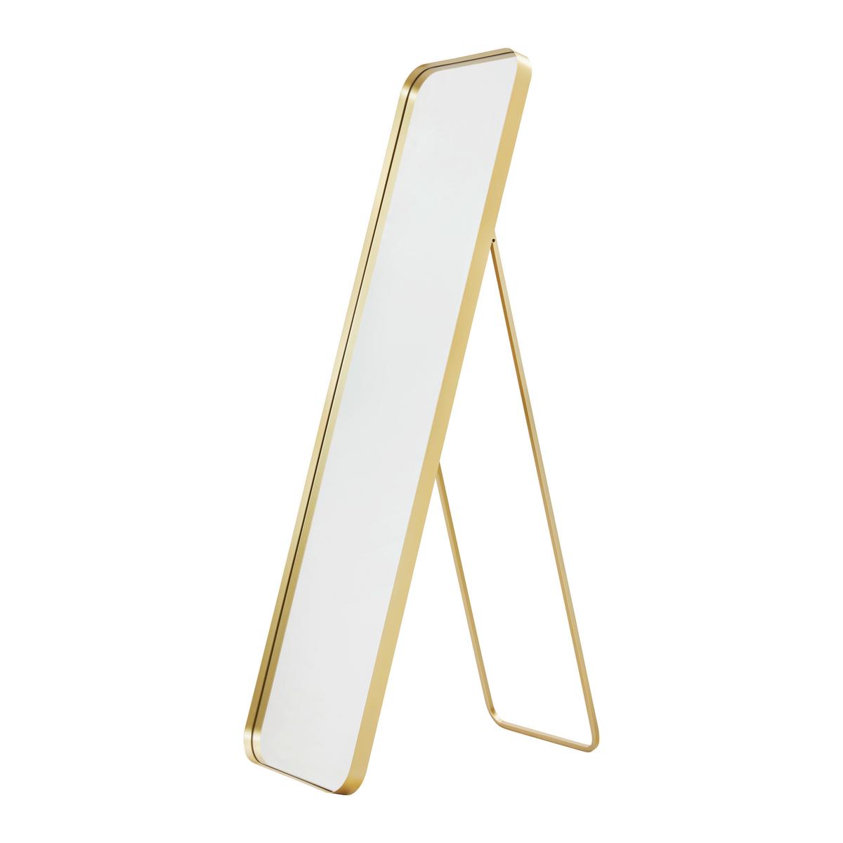 Spiegel Liv Gold ca. 41x154x68,5 cm - Goldfarben, MODERN, Glas/Metall (41/154/68,5cm) - Bessagi Home