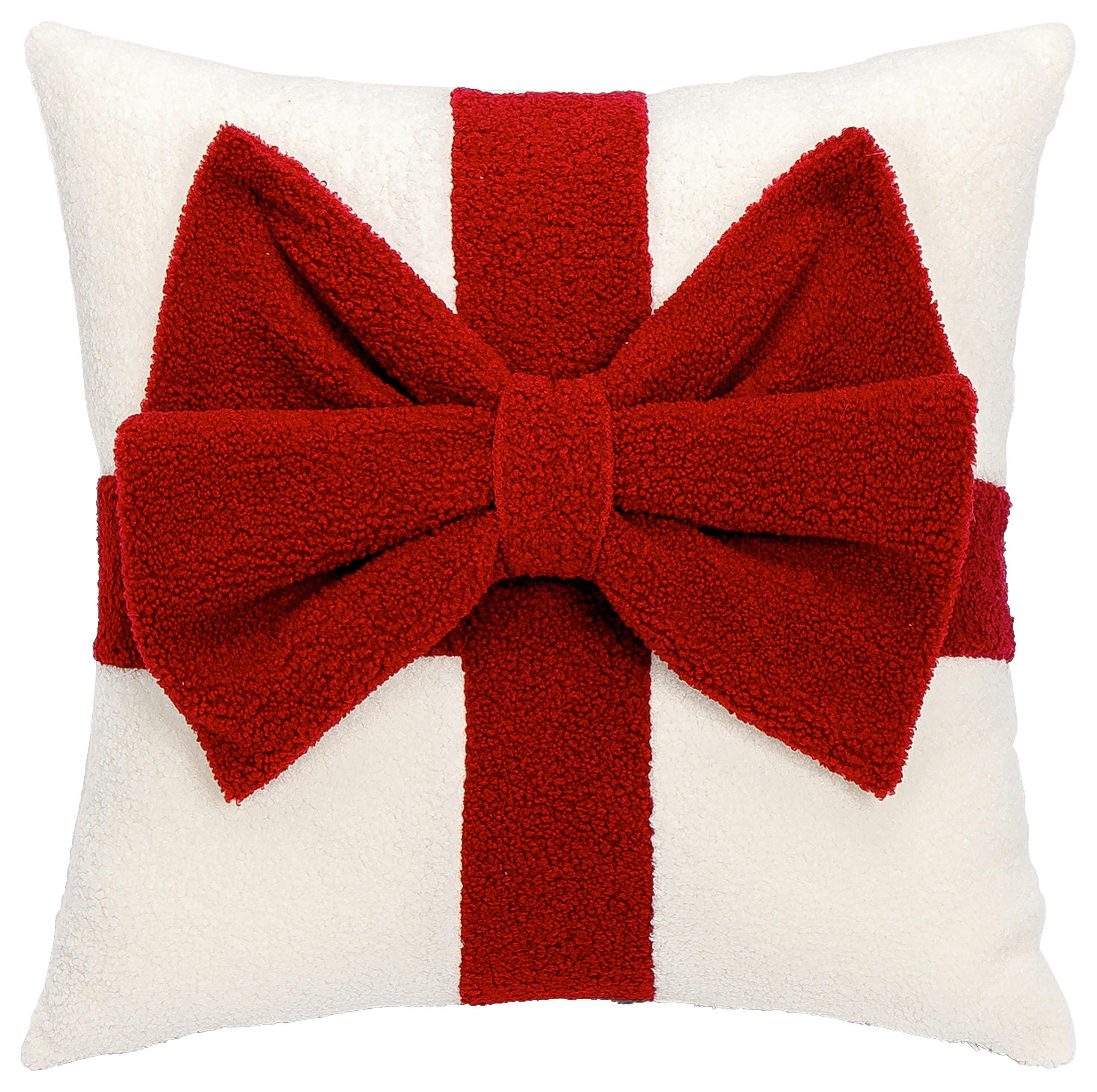 Okrasna Blazina Merry - rdeča/bela, tekstil (45/45cm) - Mömax