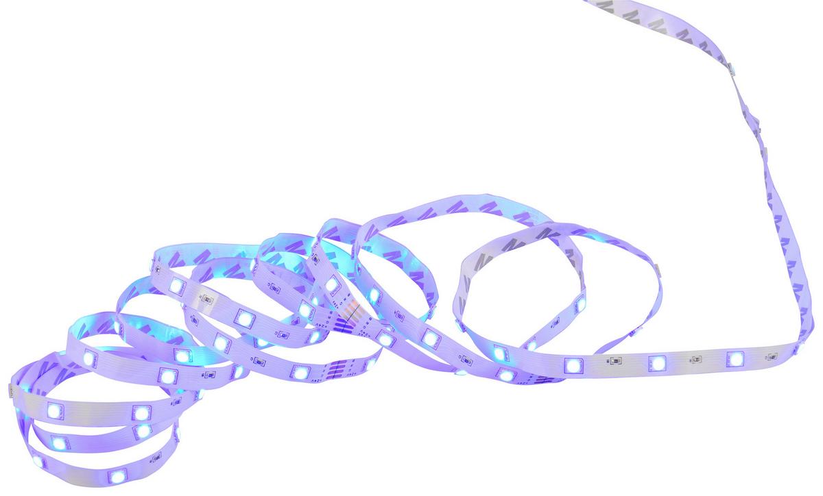 Bandă cu LED Lichti 2 - alb, Konventionell, plastic/metal (500cm) - Mömax