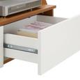 Tv-element Maja - bela/rjava, Moderno, leseni material (160/46/42cm) - Mömax modern living