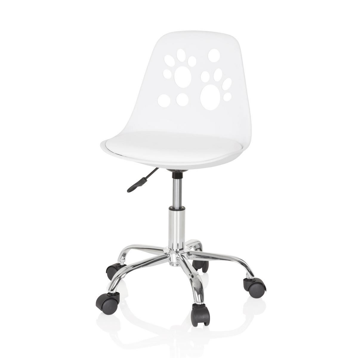 Mladinski Vrtljivi Stol Fancy I, Bela - bela, Moderno, umetna masa/tekstil (40/72-82/44cm) - MID.YOU
