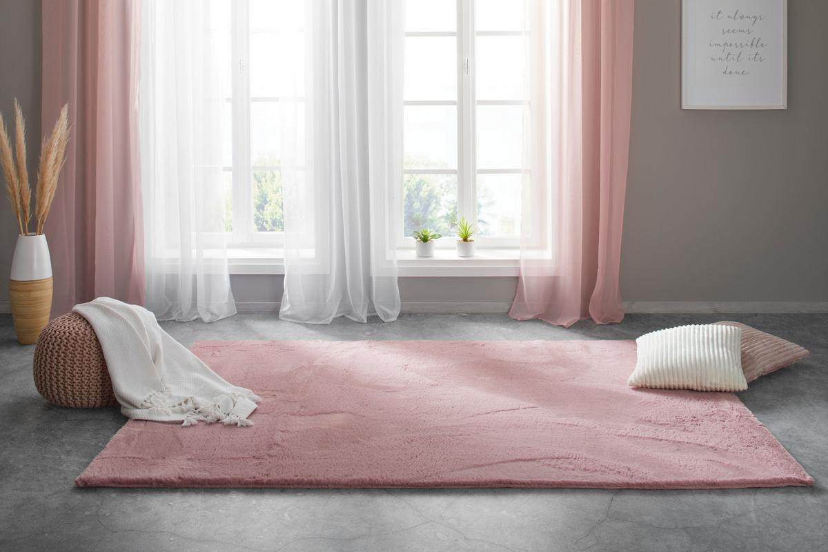 Kunstfell Caroline ca. 160x220cm - Altrosa, Textil (160/220cm) - Mömax
