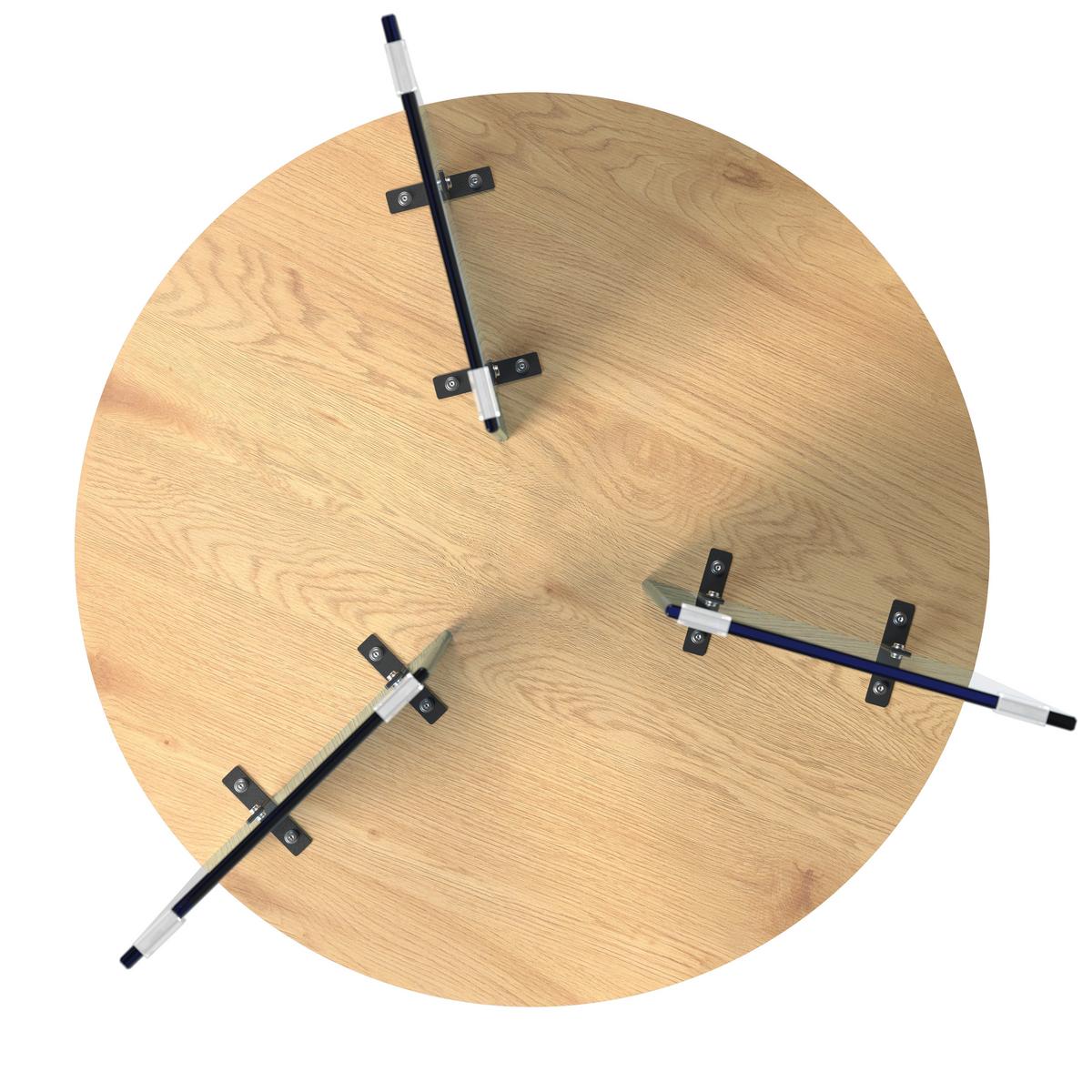 Couchtisch Moreno 2er Set Eichefarben/ Grau - Eichefarben/Dunkelgrau, MODERN, Glas/Holzwerkstoff (80/42,5cm) - Bessagi Home